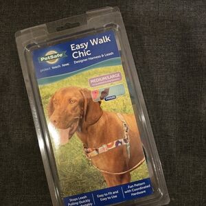 PetSafe Easy Walk Chic Dog Harness - Medium/Large, Donut Pattern - BNIB